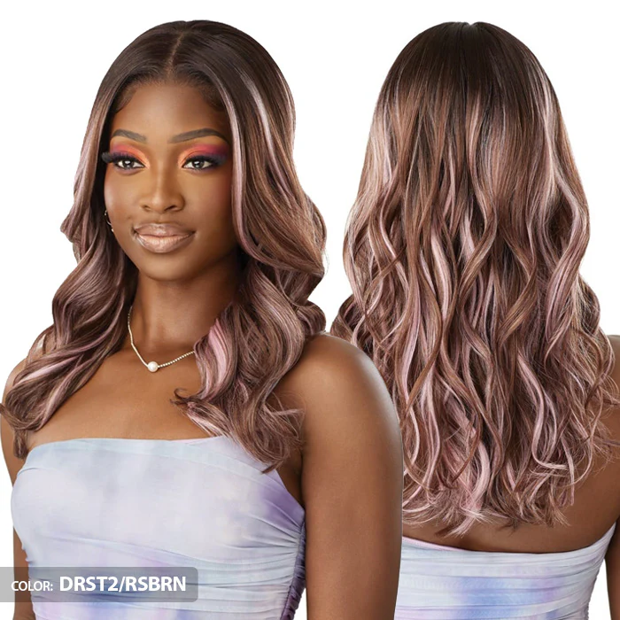 Outre Airtied Glueless Human Hair Blend 13x6 HD Lace Front Wig - HHB-NATURAL WAVE 20" - Image 4