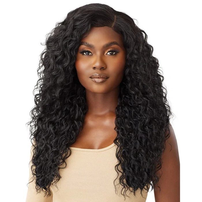 Outre Glueless 100% Human Hair Blend 5X5 HD Lace Front Closure Wig - HHB-MALAYSIAN DEEP 26"
