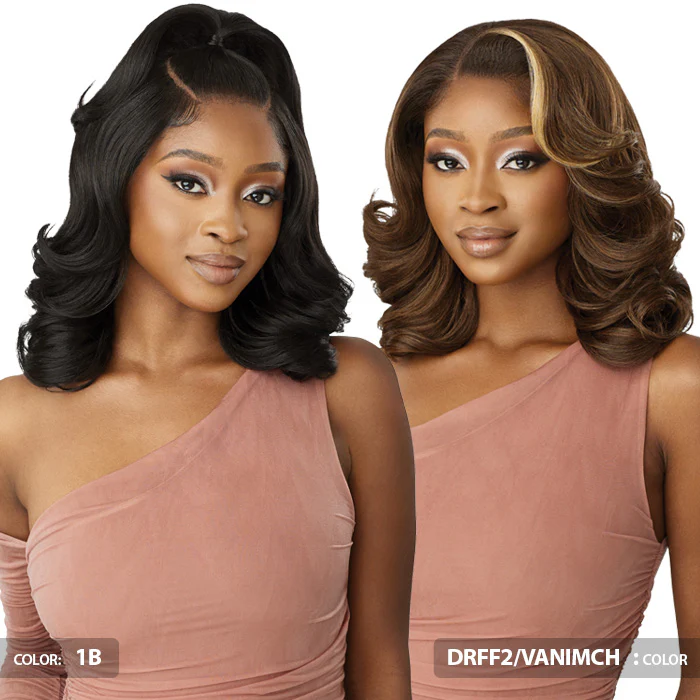 Outre Glueless Human Hair Blend 5X5 HD LACE CLOSURE WIG - HHB - BODY WAVE 16" - Image 2
