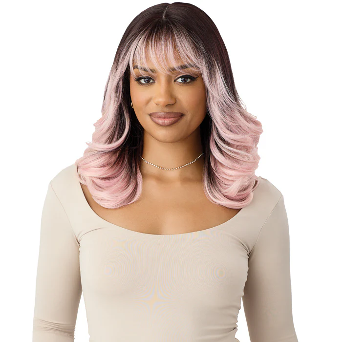 Outre Glueless Pre-Plucked HD Lace Front Part Wig - DAMALI Salon-Styled Bangs