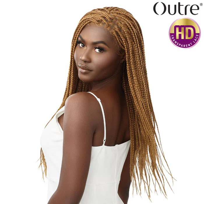 Outre Pre-Braided HD 13X4 Box Braids HD Lace Front Wig - KNOTLESS SQUARE PART BRAIDS 26" - Image 2