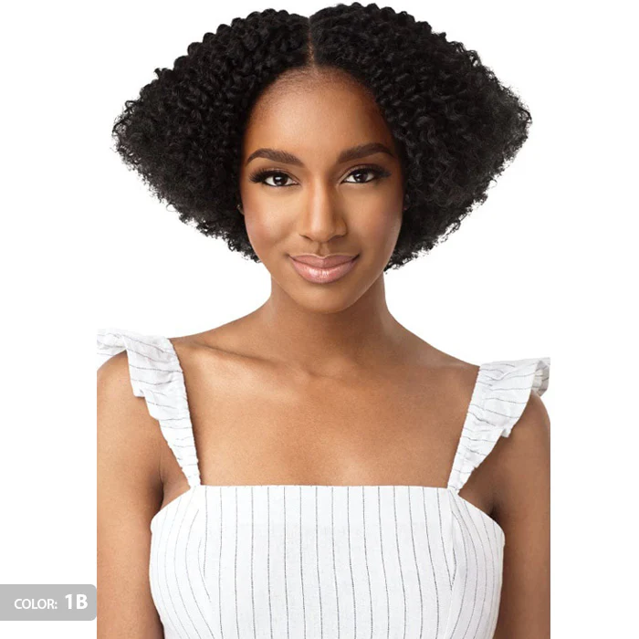 Outre Human Hair Blend Big Beautiful Hair Clip In Weave 9 PCS - 4A KINKY CURLY - Image 3