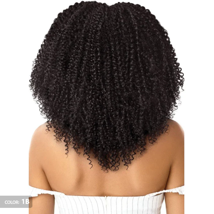 Outre Human Hair Blend Big Beautiful Hair Clip In Weave 9 PCS - 4A KINKY CURLY - Image 4