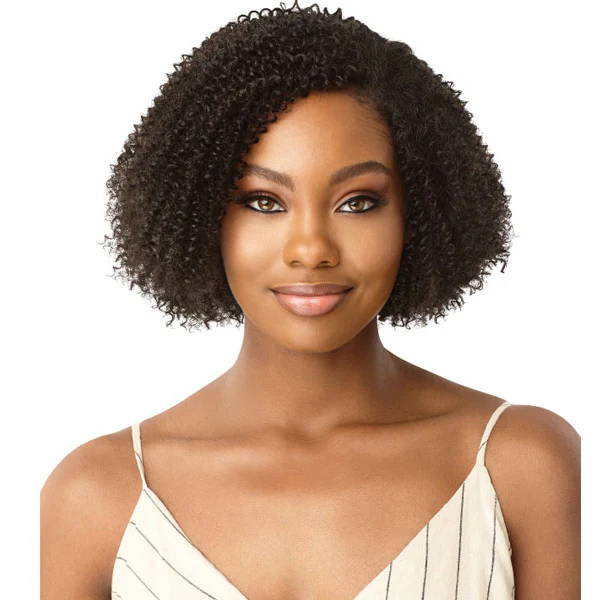 Outre Human Hair Blend Big Beautiful Hair Clip In Weave 9 PCS - 4C COILY FRO 10" - Image 3