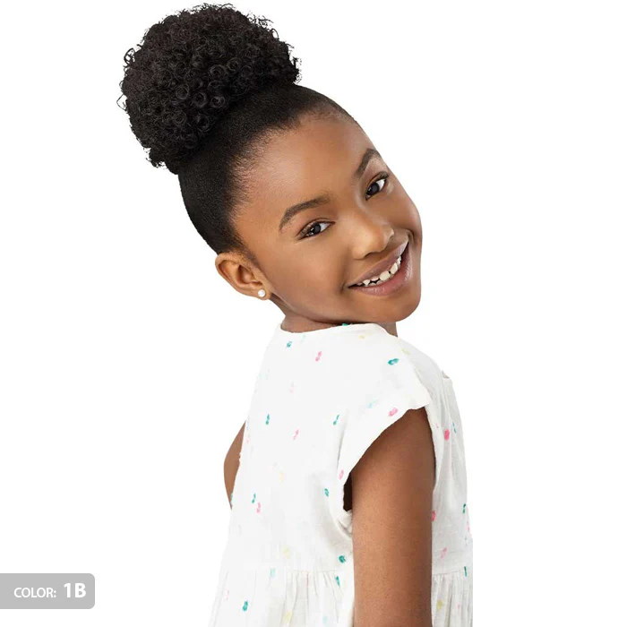 Outre Lil Looks Kids Drawstring Ponytail - MINI COILY PUFF - Image 2