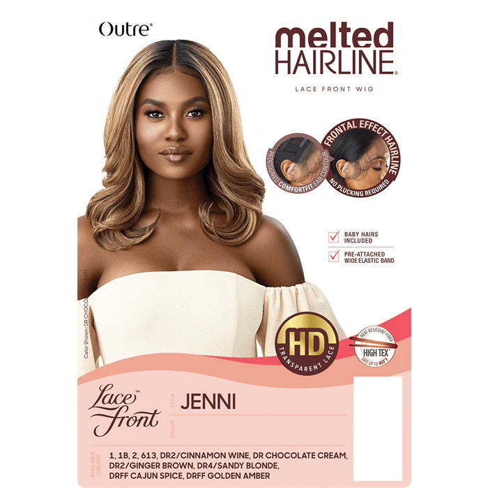 Outre Melted Hairline Glueless HD Lace Front Wig - JENNI - Image 7