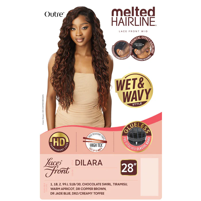 Outre Melted Hairline Glueless Wet & Wavy HD Lace Front Wig - DILARA - Image 4