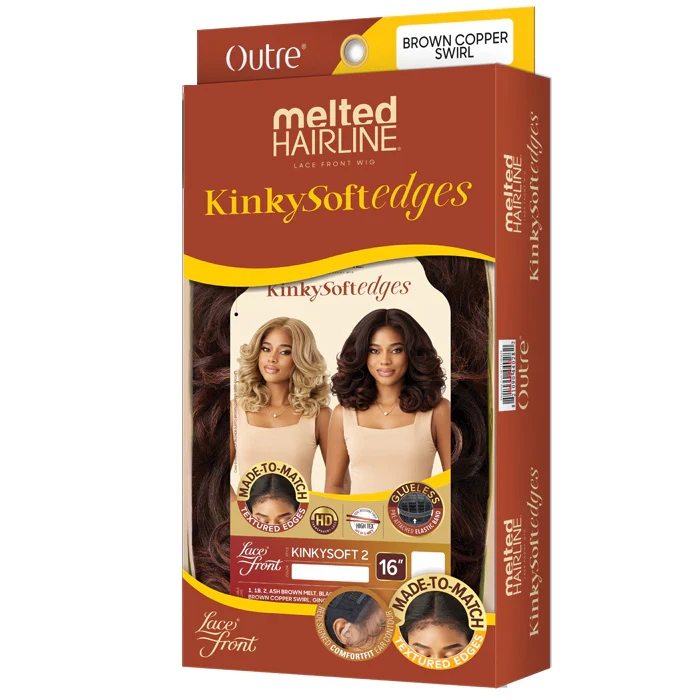 Outre Melted Hairline Kinky Soft Edges Glueless HD Lace Front Wig - KINKYSOFT 2 - Image 4