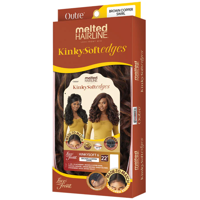 Outre Melted Hairline Kinky Soft Edges Glueless HD Lace Front Wig - KINKYSOFT 6 - Image 4