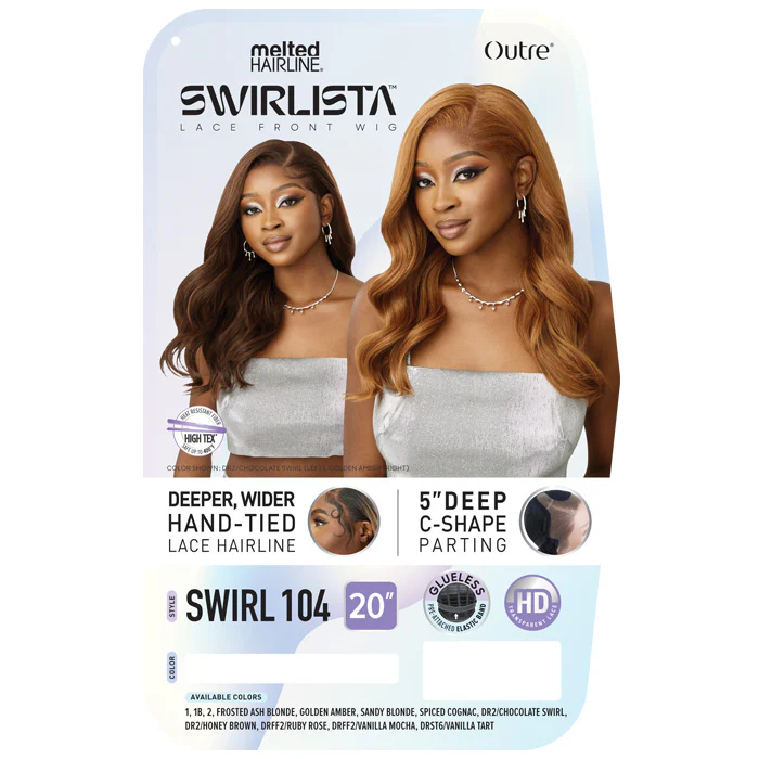 Outre Melted Hairline Swirlista Glueless 5" Deep C-Shape HD Lace Front Wig - SWIRL 104 - Image 4