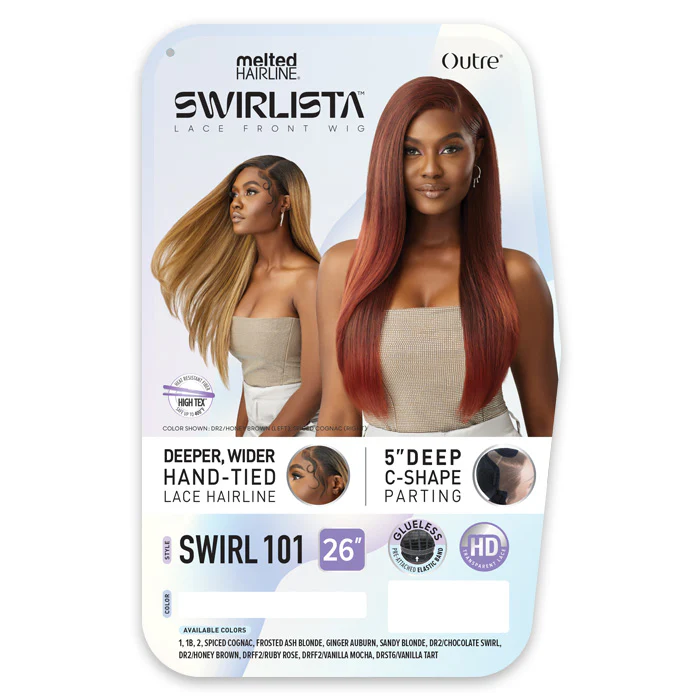 Outre Melted Hairline Swirlista Glueless 5" Deep Parting HD Lace Front Wig - SWIRL 101 - Image 5