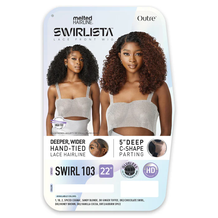 Outre Melted Hairline Swirlista Glueless 5" Deep Parting HD Lace Front Wig - SWIRL 103 - Image 5
