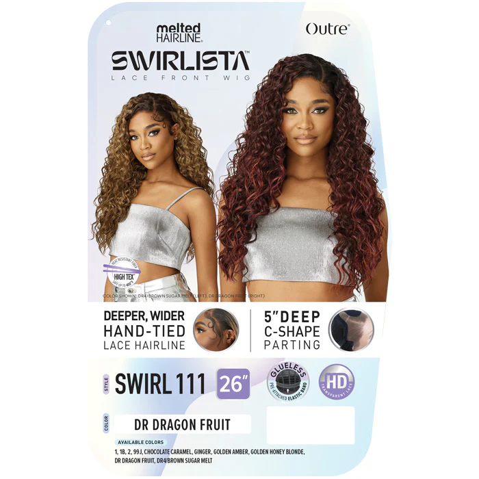 Outre Melted Hairline Swirlista Glueless HD Lace Front Wig - SWIRL 111 - 5" Deep C-Shape Parting - Image 4