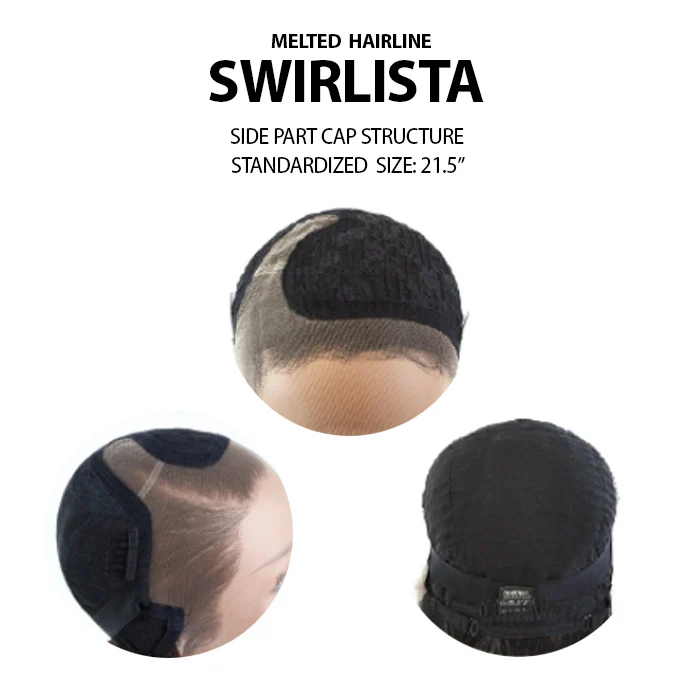 Outre Melted Hairline Swirlista Glueless HD Lace Front Wig - SWIRL 110 - 5" Deep C-Shape Parting - Image 5
