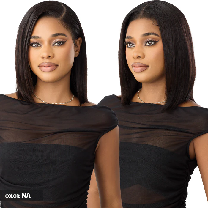 Outre My Tresses Black Label Glueless HD 13x4 Lace Frontal Wig - HH-VIRGIN STRAIGHT BOB 12" - 100% Unprocessed Human Hair - Image 2