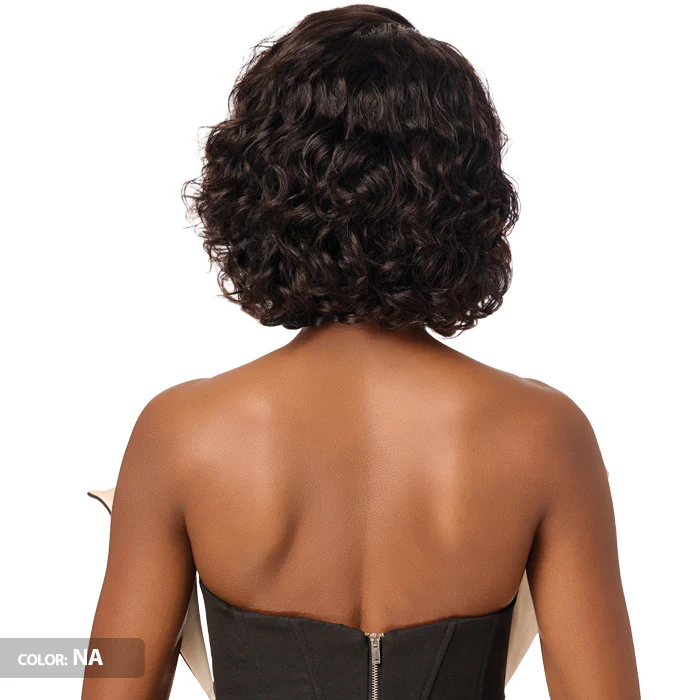 Outre My Tresses Black Label Glueless HD 13x4 Lace Frontal Wig - HH-VIRGIN WAVY BOB 12" - 100% Unprocessed Human Hair - Image 3