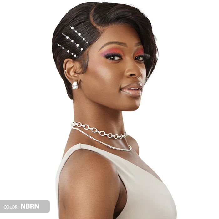 Outre My Tresses Black Label Premium 100% Unprocessed Human Hair 13x4 HD Lace Front Wig - HH-NATURAL PIXIE - Image 2