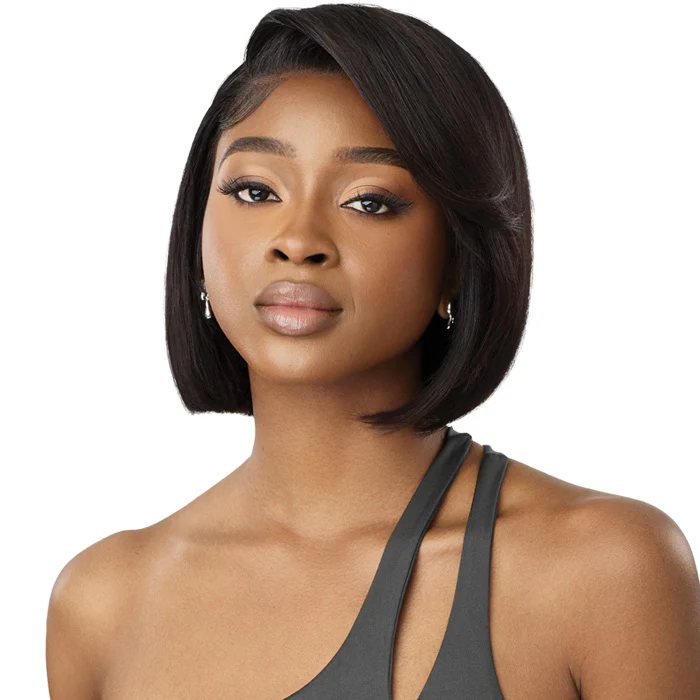 Outre My Tresses Black Label Premium 100% Unprocessed Human Hair HD 13x4 Lace Front Wig - HH-VIRGIN STRAIGHT BOB 10" - Image 2