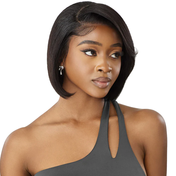 Outre My Tresses Black Label Premium 100% Unprocessed Human Hair HD 13x4 Lace Front Wig - HH-VIRGIN STRAIGHT BOB 10" - Image 3