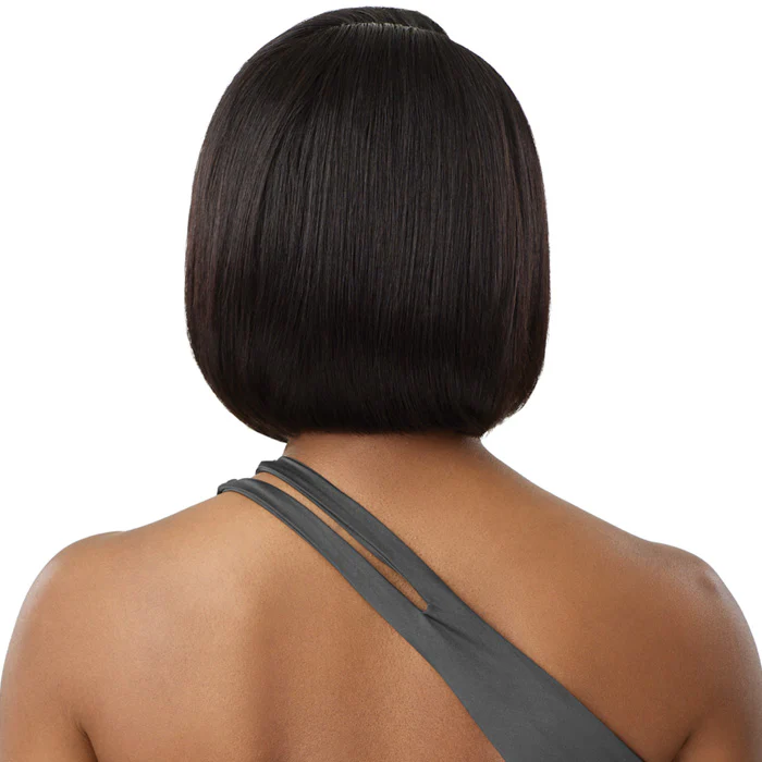 Outre My Tresses Black Label Premium 100% Unprocessed Human Hair HD 13x4 Lace Front Wig - HH-VIRGIN STRAIGHT BOB 10" - Image 4