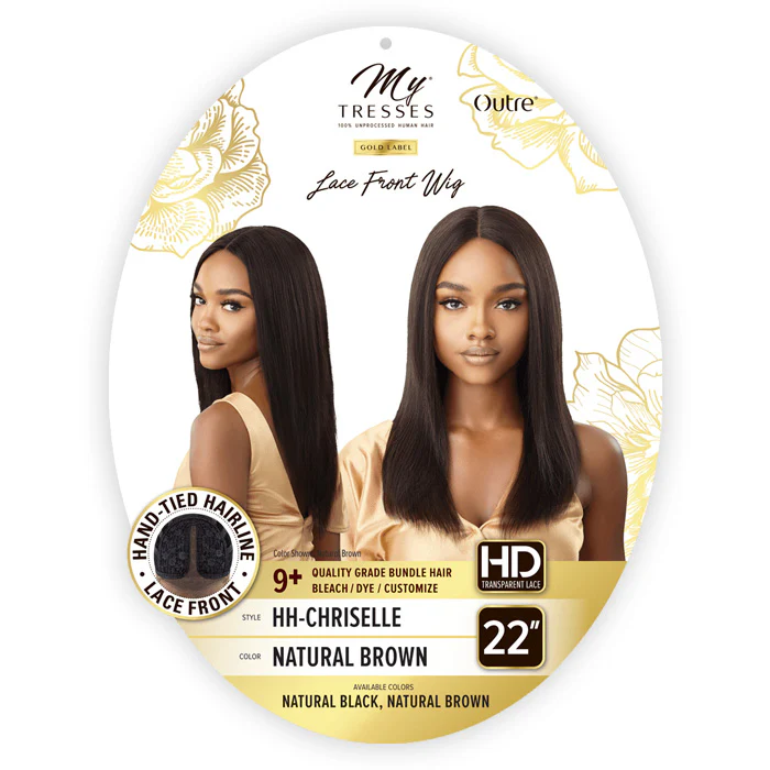 Outre My Tresses Gold Label 100% Unprocessed Human Hair HD Lace Front Wig - HH-CHRISELLE - Image 4