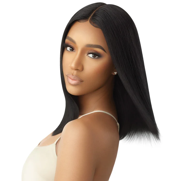 Outre My Tresses Gold Label 100% Unprocessed Human Hair HD Lace Front Wig - HH-NATURAL STRAIGHT 16" - Image 2