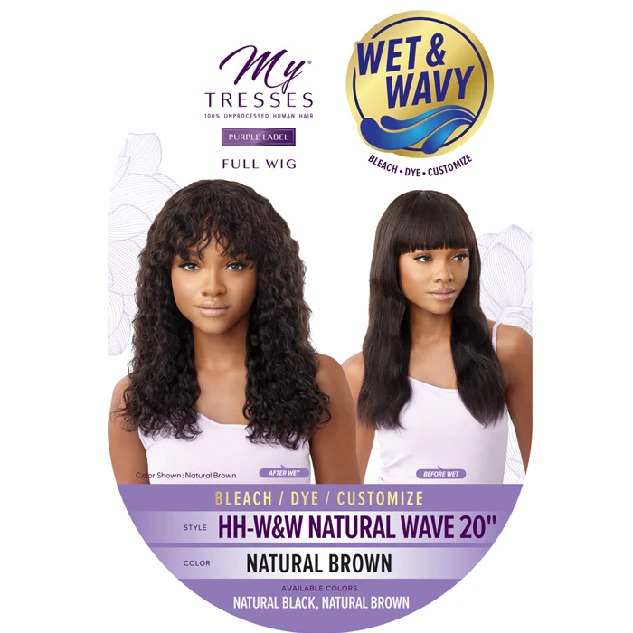 Outre Mytresses 100% Human Hair Wet & Wavy Full Wig - NATURAL WAVE 20 - Image 5