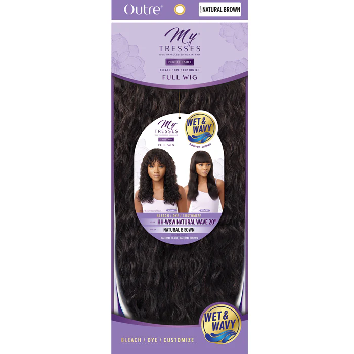 Outre Mytresses 100% Human Hair Wet & Wavy Full Wig - NATURAL WAVE 20 - Image 6