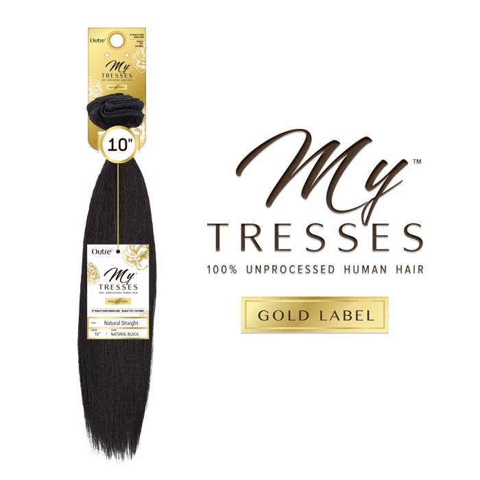 Outre MyTresses Gold Label 100% Unprocessed Human Hair Weave 9+ NATURAL STRAIGHT 16/26/28/30 Inch - Image 3