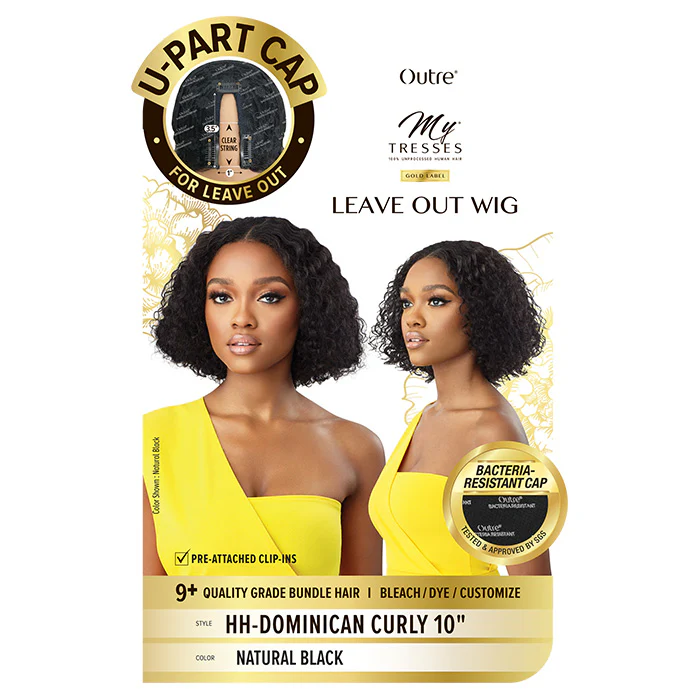 Outre Mytresses Gold Label 100% Unprocessed Human Leave Out Wig - DOMINICAN CURLY 10" - Image 4