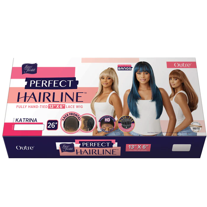 Outre Perfect Hairline Glueless 13x6 HD Lace Front Wig - KATRINA - Salon-Styled Bangs - Image 5