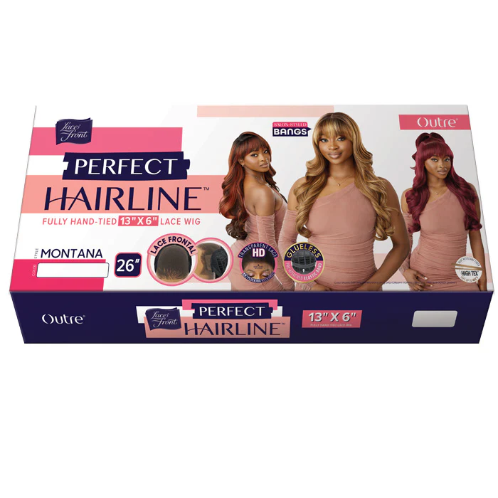 Outre Perfect Hairline Glueless 13x6 HD Lace Front Wig - MONTANA - Salon-Styled Bangs - Image 5