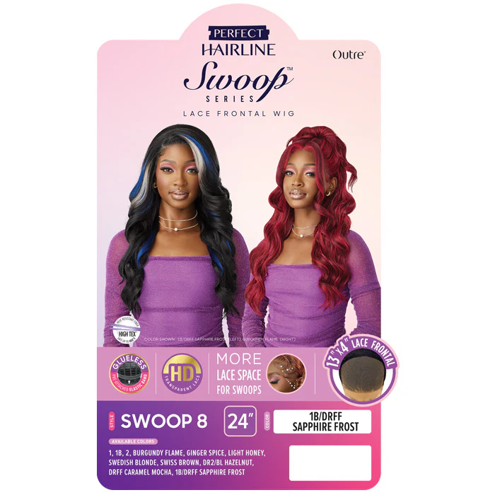Outre Perfect Hairline Swoop Glueless 13x4 HD Lace Front Wig - SWOOP 8 - Image 5