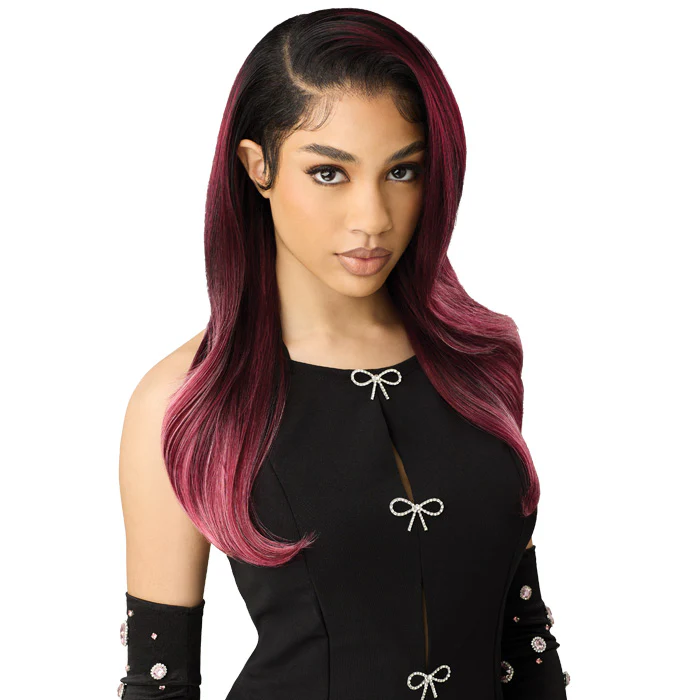 Outre Perfect Hairline True Frontal Glueless 13x6 HD Pre-Shaped Widow's Peak Lace Front Wig - PEAK EDGE 708