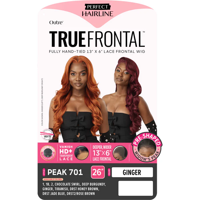 Outre Perfect Hairline True Frontal Glueless Hand-Tied 13x6 HD Lace Front Wig - PEAK 701 - Pre-Shaped - Image 4