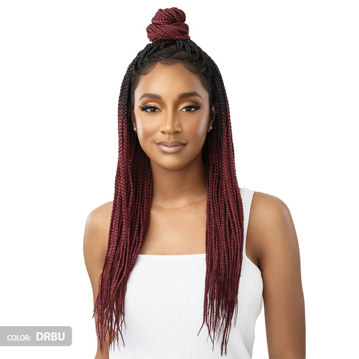 Outre Pre-Braided 13x4 HD Lace Front Wig - KNOTLESS TRIANGLE PART BRAIDS 26" - Image 2