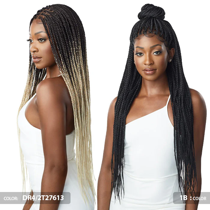 Outre Pre-Braided Glueless HD 13X4 Lace Front Wig - KNOTLESS SQUARE PART BRAIDS - Image 2