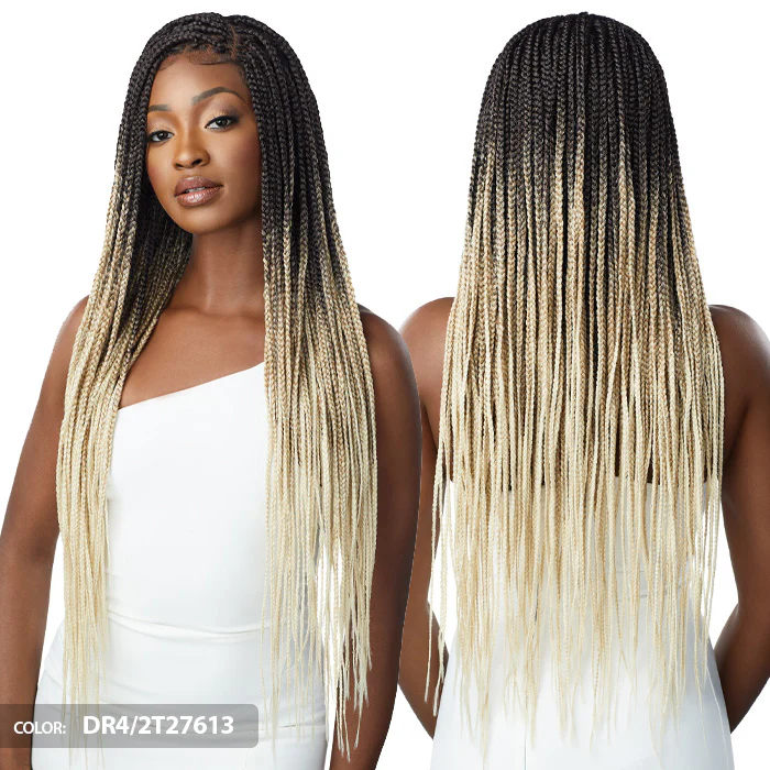 Outre Pre-Braided Glueless HD 13X4 Lace Front Wig - KNOTLESS SQUARE PART BRAIDS - Image 3