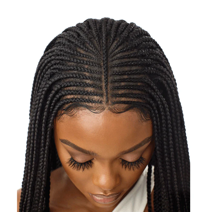 Outre Pre-Braided Glueless HD 13X4 Lace Frontal Wig - FULANI MICRO CORNROW BRAIDS - Image 3