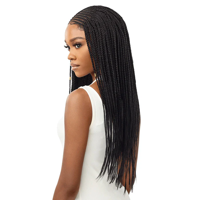 Outre Pre-Braided Glueless HD 13X4 Lace Frontal Wig - FULANI MICRO CORNROW BRAIDS - Image 4