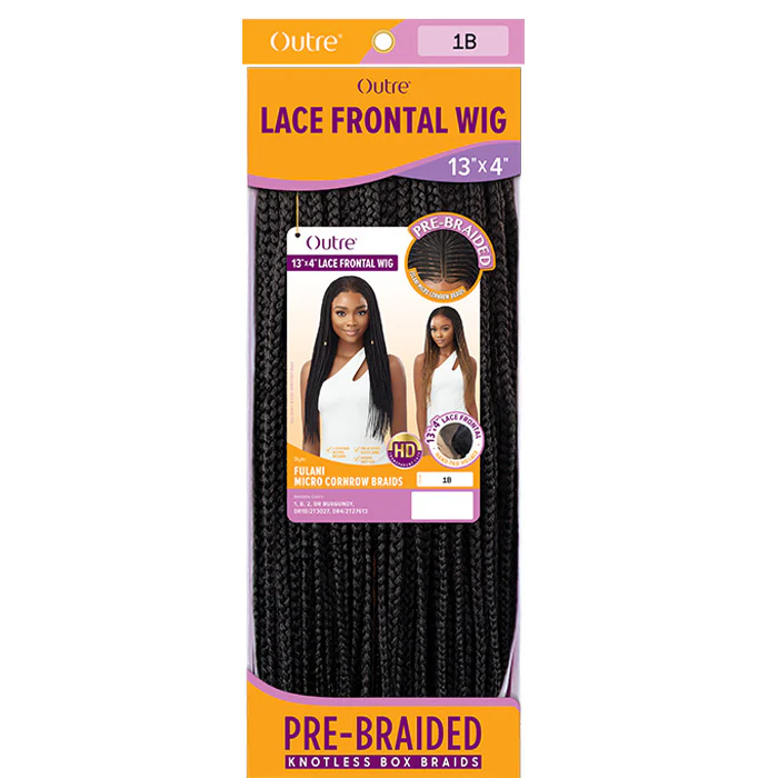 Outre Pre-Braided Glueless HD 13X4 Lace Frontal Wig - FULANI MICRO CORNROW BRAIDS - Image 7