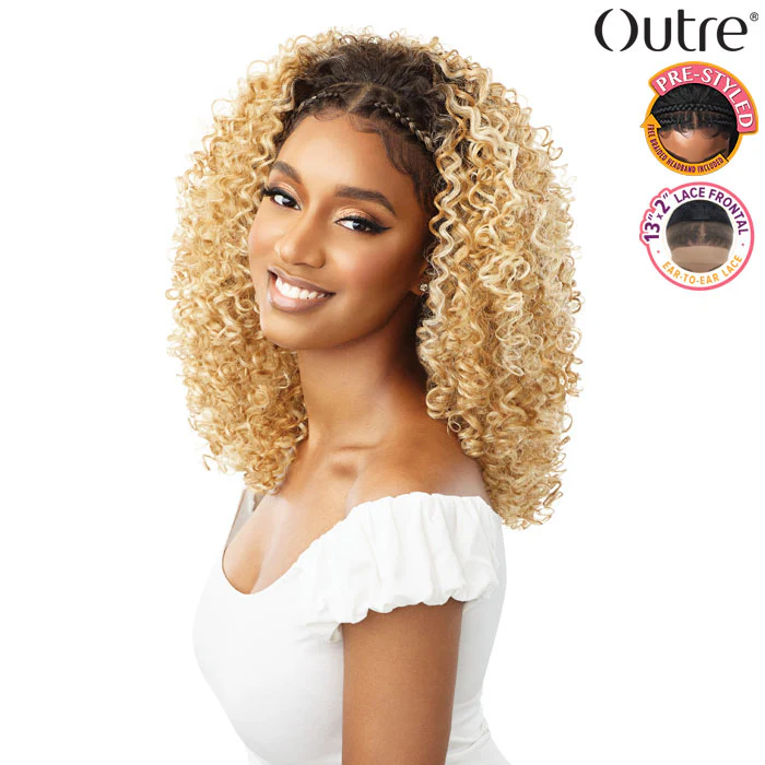 Outre Pre-Styled 13x2 HD Lace Frontal Wig - HALO STITCH BRAID 18" - Image 2