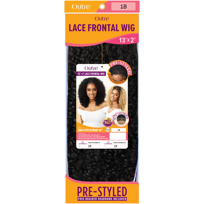 Outre Pre-Styled 13x2 HD Lace Frontal Wig - HALO STITCH BRAID 18" - Image 6