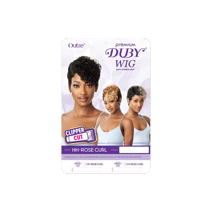 Outre Premium Duby 100% Human Hair Clipper Cut Wig - HH-ROSE CURL - Image 4