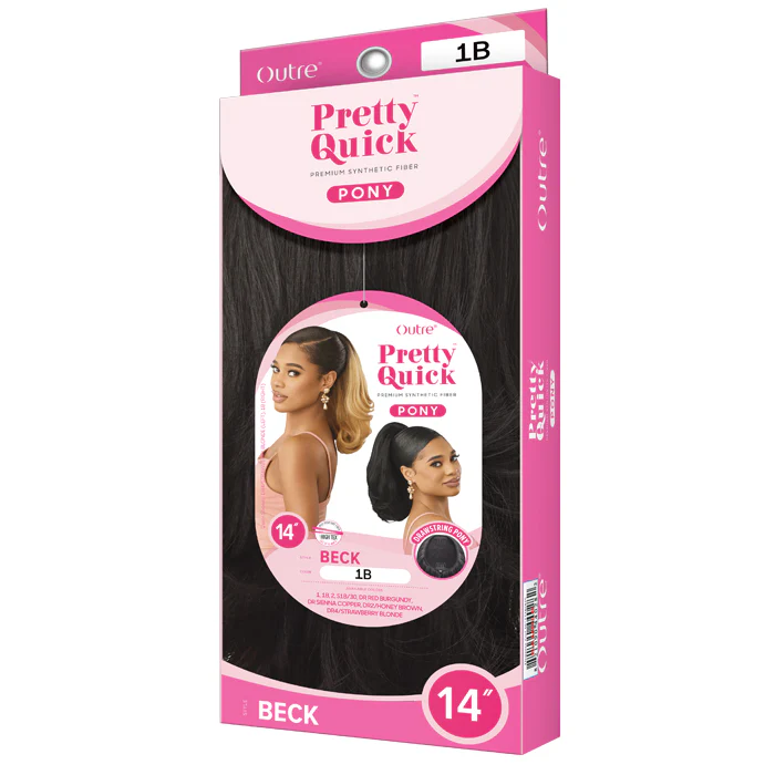 Outre Pretty Quick Drawstring Ponytail - BECK - Image 4