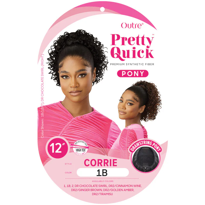 Outre Pretty Quick Drawstring Ponytail - CORRIE - Image 6