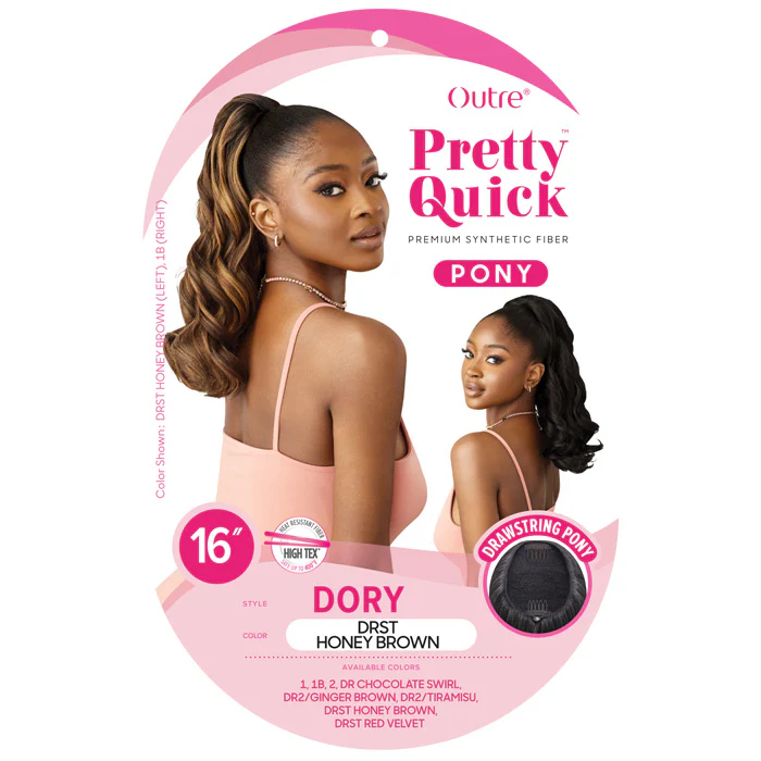 Outre Pretty Quick Drawstring Ponytail - DORY 16" - Image 4