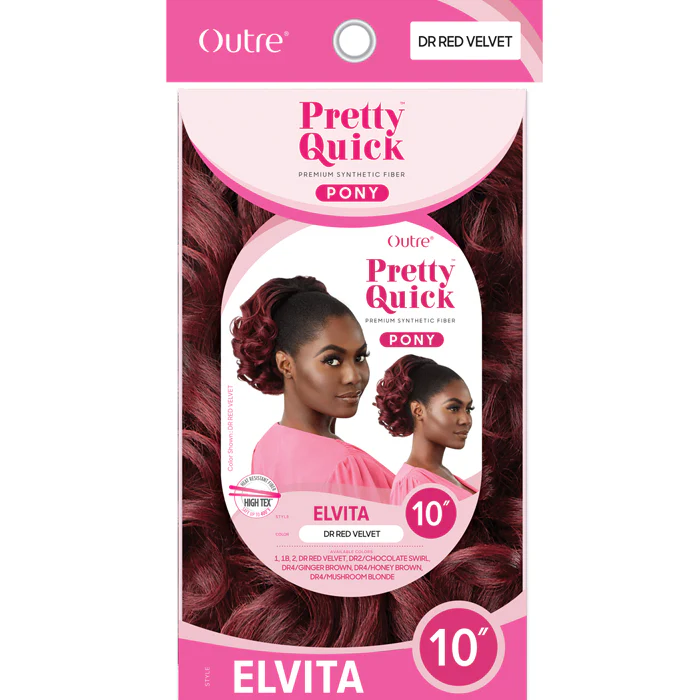 Outre Pretty Quick Drawstring Ponytail - ELVITA 10" - Image 5