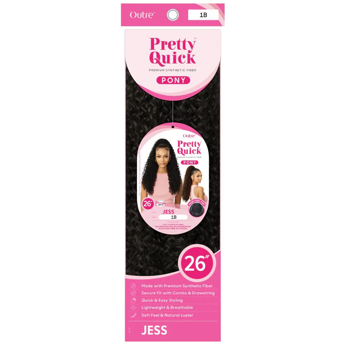 Outre Pretty Quick Drawstring Ponytail - JESS - Image 6
