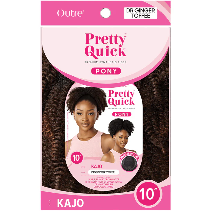 Outre Pretty Quick Drawstring Ponytail - KAJO 10" - Image 5